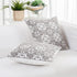 HWY 50 Grey Gray Decorative Throw Pillow Covers 18x18 Inch, Pack of 2 Embroidered Cotton Farmhouse Cushion Cover Pillow Case for Sofa Couch Living Room Bed Bedroon, Modern Pattern