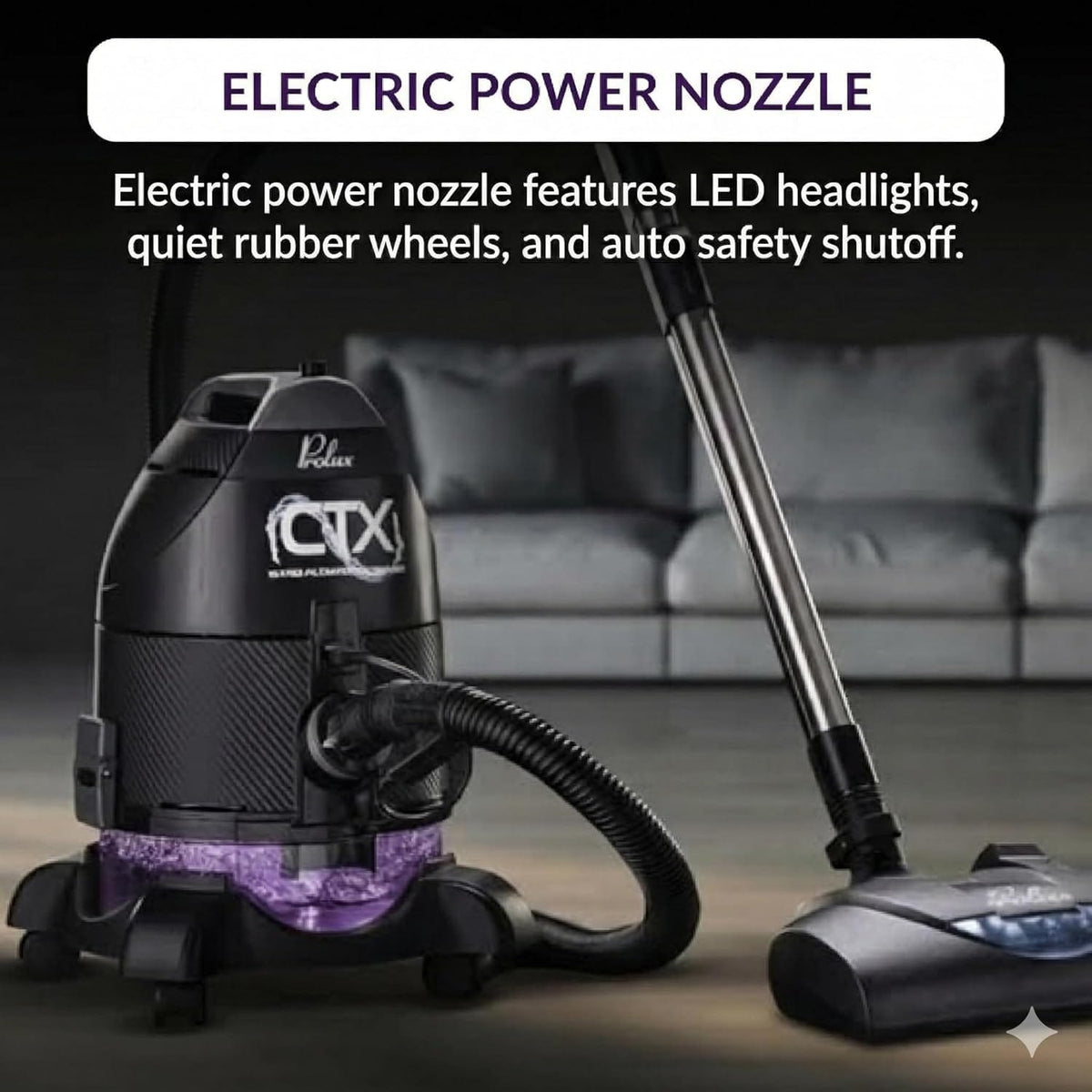 Prolux CTX PRO Water Filtration Bagless Canister Vacuum Cleaner