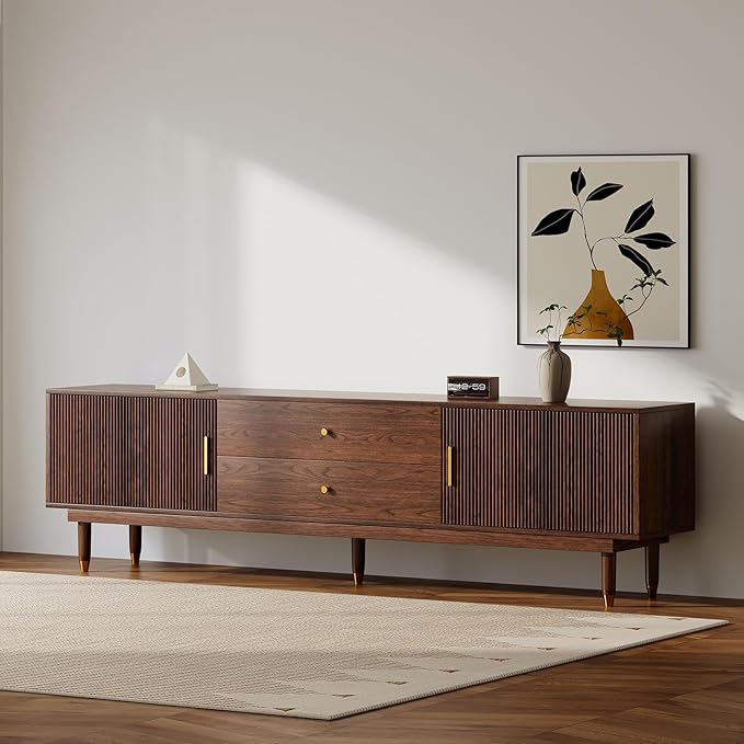 Mid Century Modern TV Stand for 75 inch TV, 78.7