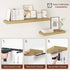 12 Inch Deep Floating Shelves 55 inch Long, 55 x 12 Wide Wall Shelves with Invisible Brackets, Heavy Duty Shelf for Bedroom Bathroom Living Room Kitchen Office Home Decor, Modern Shelf Set of 2, Oak