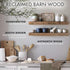 Urban Legacy Reclaimed Barnwood Planks | Floating Shelves for Wall w/Flush Mount Shelf Bracket Set Included | Set of 2 (Natural, 30"x 4.5"x 2")