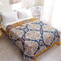 Boho Muslin Blanket for Adults 4-Layer Gauze 80 x 90 Inches Soft Cozy 100% Cotton Summer Cooling Blanket Floral Decor for Sofa Bed Coverlet Both Sides (A Boho Spiral Flower, 80 x 90 in)