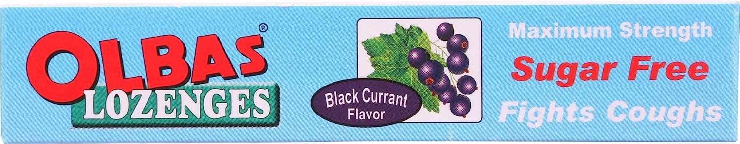 Olbas Lozenges Sugar-Free Black Currant (Pack of 12 - 24 Lozenges)