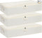 Underbed Storage Box, Clothes Organizer With Sturdy Structure and Reinforced Handles for Blanket, Sheets, Pillows, Towels, Shoes, Beige, 3 Pack, 31.5 x 15.7 x 5.9 Inch