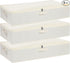Underbed Storage Box, Clothes Organizer With Sturdy Structure and Reinforced Handles for Blanket, Sheets, Pillows, Towels, Shoes, Beige, 3 Pack, 31.5 x 15.7 x 5.9 Inch