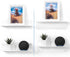 OAPRIRE White Acrylic Floating Shelves Set of 2 - Damage Free Expand Wall Space - 12 Inch Wall Shelves with Strong Adhesive for Bathroom, Bedroom, etc