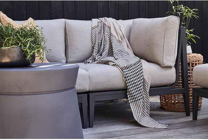 Outer Bug Shield Outdoor Throw Blanket w/Insect Shield Repellent Gear Technology- Lightweight Insect-Repellent Outdoor Blanket, Camping, Picnic & Beach Blanket, Sierra Orange Colorblock, 50