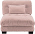 Armless Sofa W/1 Pillow - Pink