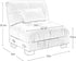 Armless Sofa W/1 Pillow - Pink