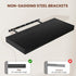 Black Floating Shelves for Wall 55 Inches Long, 12" Deep Wall Shelves 2" Thick, Heavy Duty Shelf for Bedroom, Bathroom, Living Room, Kitchen, Office, Home Decor, Modern Shelf Set of 2, 55" X 12" X 2"