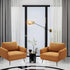 Oversized Accent Chair Set of 2 for Living Room Chairs Reading Arm Chair Comfy Modern Single Sofa Side Chairs with Metal Legs & Soft Cushion for Bedroom, Balcony,Waiting Room (Polyester, Caramel)