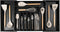 Premium Silverware, Flatware and Utensil Organizer for Kitchen Drawers, Food-Safe Contract Grade, Expandable from 18 to 33 In, Black Bamboo