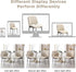 BV Dining Chairs Set of 6, PU Leather Armless Kitchen Chair in Modern Walnut Style, Mid Century Bentwood Side Chair with Metal Legs, Retro Accent Guest Chair for Kitchen Dining Room(Beige)