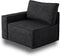 HOOOWOOO Modular Sectional Sofa Couch,Matching Free Combination Cloud Couch Left Arm Chair(Black Corduroy)