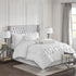 7 Piece Tufted Comforter Set White