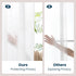 Non-See-Through Thermal Insulated White Sheer Curtains 2 Panels Set Light Filtering Window Drapes with Rod Pocket
