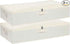 Underbed Storage Box, Clothes Organizer With Sturdy Structure and Reinforced Handles for Blanket, Sheets, Pillows, Towels, Shoes, Beige, 2 Pack, 31.5 x 15.7 x 5.9 Inch