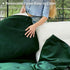 Belffin Modular Sectional Sleeper Sofa with Pull Out Bed U Shaped Sectional Sofa Couch with Storage Ottoman Velvet Covertible 7-Seater Sofa for Living Room Green
