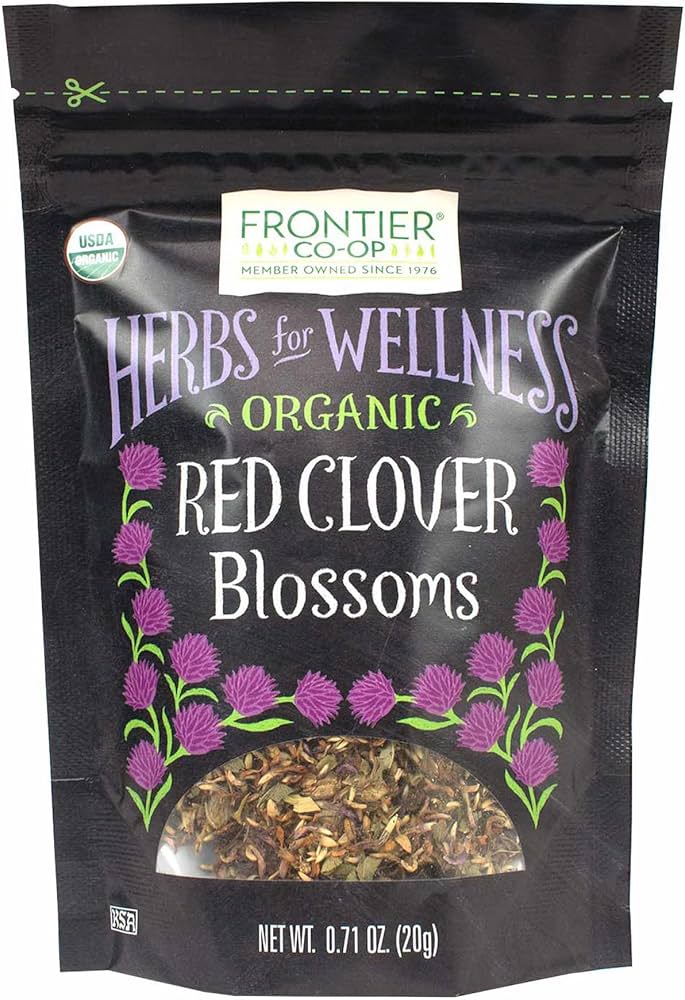 Frontier Natural Products Coop - Red Clover Blossom Whole, 8 oz (Pack of 12) - Kosher Yeast Free