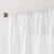 Non-See-Through Thermal Insulated White Sheer Curtains 2 Panels Set Light Filtering Window Drapes with Rod Pocket