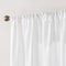Non-See-Through Thermal Insulated White Sheer Curtains 2 Panels Set Light Filtering Window Drapes with Rod Pocket