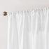 Non-See-Through Thermal Insulated White Sheer Curtains 2 Panels Set Light Filtering Window Drapes with Rod Pocket