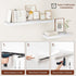 White Floating Shelves for Wall, 48 Inch X 12 Deep Shelves for Room Wall Mounted，2" Thick Heavy Duty Holds 75lbs Floating Shelf for Bedroom Bathroom Kitchen Laundry Room, Set of 2