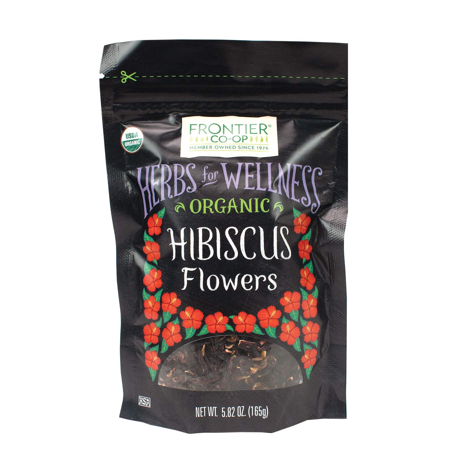 Frontier Natural Products Coop - Organic Hibiscus Flowers, 5.82 oz (Pack of 12) - Herbal Tea Ingredient