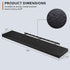 Floating Shelves - 10.3 Inch Deep Wall Shelf for Decor & Storage - Wall Mounted Display Shelving with Invisible Heavy-Duty Metal Bracket - 48" W x 10.3" D x 1.8" H - Set of 1 - Rustic Black