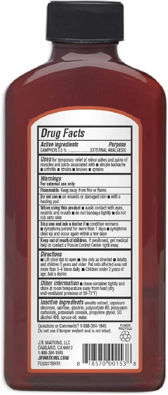 J.R. Watkins Natural Pain Relief Liniment, 11 Oz.