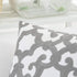 HWY 50 Grey Gray Decorative Throw Pillow Covers 18x18 Inch, Pack of 2 Embroidered Cotton Farmhouse Cushion Cover Pillow Case for Sofa Couch Living Room Bed Bedroon, Geometric Design