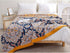 Boho Muslin Blanket for Adults 4-Layer Gauze 80 x 90 Inches Soft Cozy 100% Cotton Summer Cooling Blanket Floral Decor for Sofa Bed Coverlet Both Sides (A Boho Spiral Flower, 80 x 90 in)