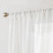 Farmhouse Semi Sheer Curtains 2 Panels Light Filtering Window Drapes with Rod Pocket