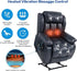 MAEVIS Power Recliner Chair, Lay Flat Sleeping Lift Chairs Recliner for Elderly with Heat and Massage,Comfy Real Breathable Leather Recliners with Dual OKIN Motor for Living Room (Blue)