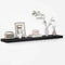 Floating Shelves - 10.3 Inch Deep Wall Shelf for Decor & Storage - Wall Mounted Display Shelving with Invisible Heavy-Duty Metal Bracket - 48" W x 10.3" D x 1.8" H - Set of 1 - Rustic Black