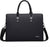 Genuine Leather Business Briefcase 15.6 Inch Laptop Bag Multi Compartment