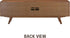NTC Sapa Mid-Century Modern Solid Wood TV Stand 4-Door Media Console with Carved Geometric Fronts for TVs up to 75", Effortless Assembly, Dark Walnut