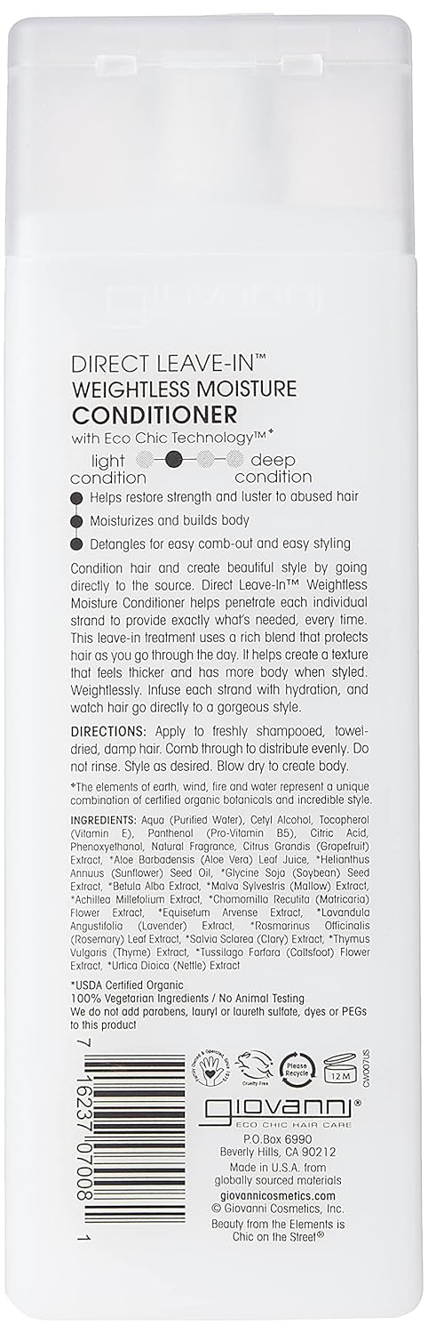 Giovanni DIRECT LEAVE-IN™ WEIGHTLESS MOISTURE CONDITIONER, 8.5 Fl Oz.