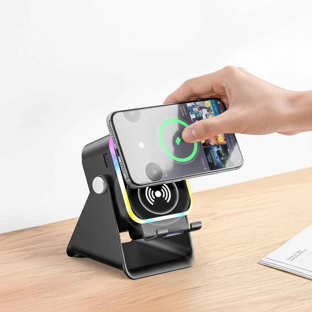 Bluetooth Speaker Phone Stand with Induction Sound Wireless Audio Dock