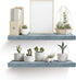Sorbus Floating Shelves - 2 Pack 24 X 9 Inch Rustic Blue Wall Shelves for Bedroom, Kitchen, Living Room, Bathroom Shelves, Home Decor - Extra Long Floating Shelf for Trophy, Books Frames, Toilet Paper