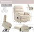 Power Lift Recliner Chair for Adults Elderly Lay Flat Velvet Recliners with Massage Heating, Extended Footrest, Wireless Charging Device, USB Ports, Cup Holder, Lumbar Pillow