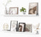 Heimlove Picture Ledge Shelf, Floating Shelves Set of 2, 36 Inches Picture Shelf for Wall with Ledge, Kids Bookshelf Wall Mounted for Living Room Bedroom Decor Books Photo Frames - White