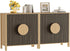 65 Inch TV Stand, Mid Century Modern Entertainment Center with Storage Cabinets & Adjustable Shelves, Media Console TV Credenza for Living Room, Dining Room, Hallway, Walnut