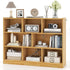 Tangkula 8-Cube Bookcase, Wood 3 Tier Open Storage Bookshelf, Modern Multipurpose Display Cabinet for Living Room, Study, Reading Nook, 48 x 12.5 x 36.5 Inch, Burlywood