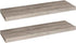 HOOBRO Floating Shelves for Wall, Wall Mounted Shelf Set of 2, 31.5" Hanging Shelf with Invisible Brackets, for Wall in Bathroom, Bedroom, Toilet, Kitchen, Living Room, Office, Greige BG80BJP201
