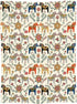 Swedish Dala Horses Throw Blanket Soft Fleece Blanket Men Women Gift for Kids Boys Girls for Party Couch Sofa Bed Deco Blankets 80x60 Inches