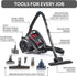 Prolux RS4 Lightweight Bagless Canister Vacuum with HEPA Filtration Premium Button Lock Tools and Automatic Cord Rewind