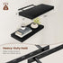 Black Floating Shelves for Wall 24 Inches Long, 12" Deep Wall Shelves 2" Thick, Heavy Duty Shelf for Bedroom, Bathroom, Living Room, Kitchen, Office, Home Decor, Modern Shelf Set of 2, 24" X 12" X 2"
