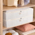 Underbed Storage Box, Clothes Organizer With Sturdy Structure and Reinforced Handles for Blanket, Sheets, Pillows, Towels, Shoes, Beige, 3 Pack, 31.5 x 15.7 x 5.9 Inch