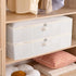 Under the Bed Storage Bins, Closet Organizers with Reinforced Handles for Blanket, Sheets, Pillows, Towels, Shoes, Beige, 2 Pack, 23.6 x 11.8 x 5.9 Inch